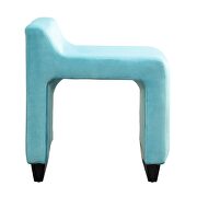 Blue flannel ottoman by Acme additional picture 4