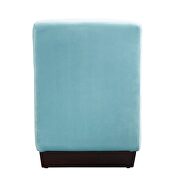 Blue flannel ottoman by Acme additional picture 5