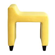 Yellow flannel ottoman by Acme additional picture 4