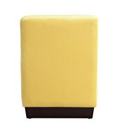 Yellow flannel ottoman by Acme additional picture 5