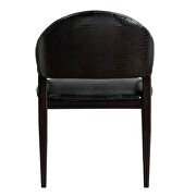 Black faux crocodile pu accent chair by Acme additional picture 5
