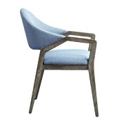 Blue linen accent chair by Acme additional picture 4