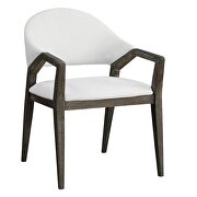 White pu accent chair by Acme additional picture 2
