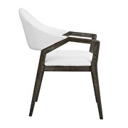 White pu accent chair by Acme additional picture 4