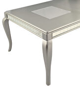 Champagne finish dining table by Acme additional picture 2