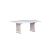 Off white pedestal dining table by Acme additional picture 2