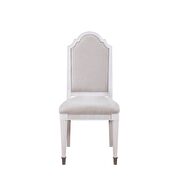 Fabric & off white side chair by Acme additional picture 2