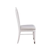 Fabric & off white side chair by Acme additional picture 3