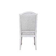Oak & antique white finish side chair by Acme additional picture 4