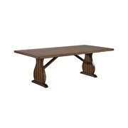 Antique oak finish dining table by Acme additional picture 2