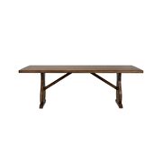 Antique oak finish dining table by Acme additional picture 3