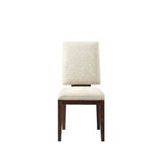 Fabric & walnut finish side chair by Acme additional picture 2