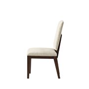 Fabric & walnut finish side chair by Acme additional picture 3