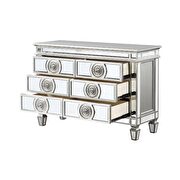 Mirrored & antique platinum server by Acme additional picture 3