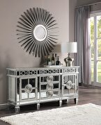Mirrored & antique platinum glam dining table by Acme additional picture 9