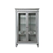 Mirrored & antique platinum curio by Acme additional picture 3