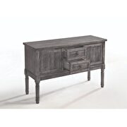Weathered gray finish dining table by Acme additional picture 14