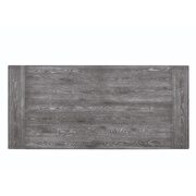 Weathered gray finish family size dining table by Acme additional picture 5