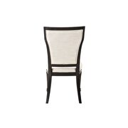 Fabric & espresso side chair by Acme additional picture 4