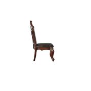 Cherry oak & pu side chair by Acme additional picture 3