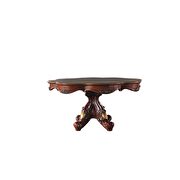Cherry oak pedestal dining table additional photo 2 of 14