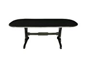 Charcoal finish richly textured dining table by Acme additional picture 3