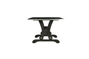 Charcoal finish richly textured dining table by Acme additional picture 4