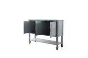 Pearl gray finish perfect modern design server by Acme additional picture 2