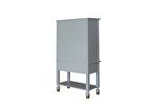 Pearl gray finish perfect modern design curio cabinet by Acme additional picture 4