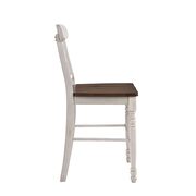 Buttermilk & oak finish counter height chair by Acme additional picture 3
