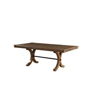 Gray oak finish dining table in casual style by Acme additional picture 2