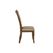 Beige pu & gray oak side chair by Acme additional picture 4
