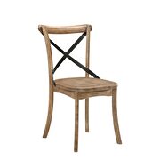 Rustic oak finish side chair by Acme additional picture 2