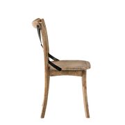 Rustic oak finish side chair by Acme additional picture 4
