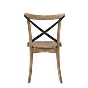 Rustic oak finish side chair by Acme additional picture 5