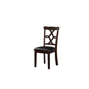 Black pu & espresso 5 pieces pack dining set by Acme additional picture 9