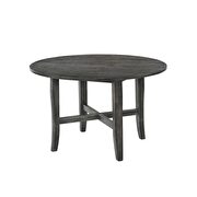 Rustic gray finish dining table additional photo 2 of 8