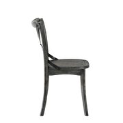 Rustic gray finish side chair by Acme additional picture 4