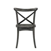 Rustic gray finish side chair additional photo 5 of 4