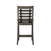 Gray pu & gray finish counter height chair by Acme additional picture 4