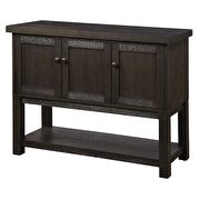 Distressed walnut finish counter height table by Acme additional picture 3