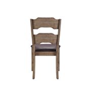 Pu & distress oak side chair by Acme additional picture 4