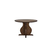 Oak finish counter height round top table by Acme additional picture 3