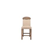 Linen & oak finish counter height chair by Acme additional picture 2