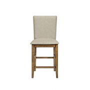 Beige fabric & oak counter height chair by Acme additional picture 2