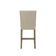 Beige fabric & oak counter height chair by Acme additional picture 4