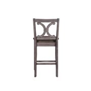 Fabric & gray oak counter height chair by Acme additional picture 4
