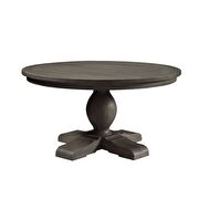 Rustic gray oak finish dining table by Acme additional picture 2
