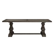 Rustic gray oak finish dining table by Acme additional picture 3