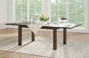 Dark oak finish dining table by Acme additional picture 2